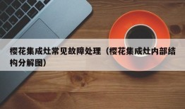 樱花集成灶常见故障处理（樱花集成灶内部结构分解图）