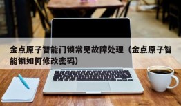 金点原子智能门锁常见故障处理（金点原子智能锁如何修改密码）