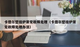 卡德尔壁挂炉常见故障处理（卡德尔壁挂炉常见故障处理办法）