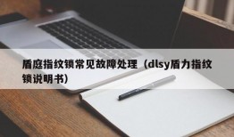 盾庭指纹锁常见故障处理（dlsy盾力指纹锁说明书）