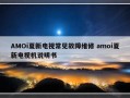 AMOi夏新电视常见故障维修 amoi夏新电视机说明书