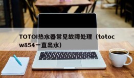 TOTOI热水器常见故障处理（totocw854一直出水）