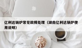 亿利达锅炉常见故障处理（湖南亿利达锅炉使用说明）