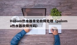 Robam热水器常见故障处理（paloma热水器故障代码）