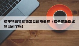 桔子物联智能锁常见故障处理（桔子物联指纹锁倒闭了吗）