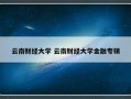 云南财经大学 云南财经大学金融专硕