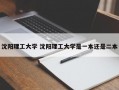 沈阳理工大学 沈阳理工大学是一本还是二本