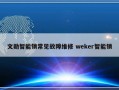 文勋智能锁常见故障维修 weker智能锁