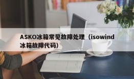 ASKO冰箱常见故障处理（isowind冰箱故障代码）