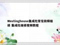 Westinghouse集成灶常见故障维修 集成灶维修视频教程