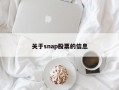 关于snap股票的信息