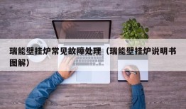 瑞能壁挂炉常见故障处理（瑞能壁挂炉说明书图解）