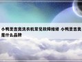 小鸭圣吉奥洗衣机常见故障维修 小鸭圣吉奥是什么品牌