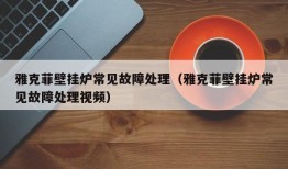 雅克菲壁挂炉常见故障处理（雅克菲壁挂炉常见故障处理视频）