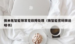 微米氪智能锁常见故障处理（微智能密码锁说明书）