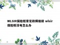 WLSIR保险柜常见故障维修 wlsir保险柜没电怎么办