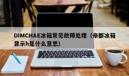 DIMCHAE冰箱常见故障处理（帝都冰箱显示h是什么意思）