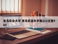 青岛农业大学 青岛农业大学是211还是985